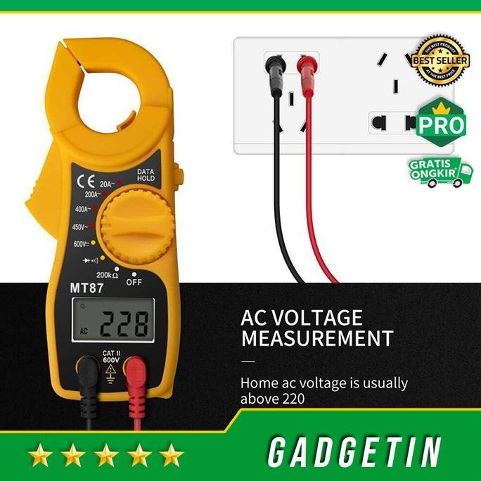 Tang Ampere Digital Mini Clamp Multi Tester Tang Amperemeter Digital
