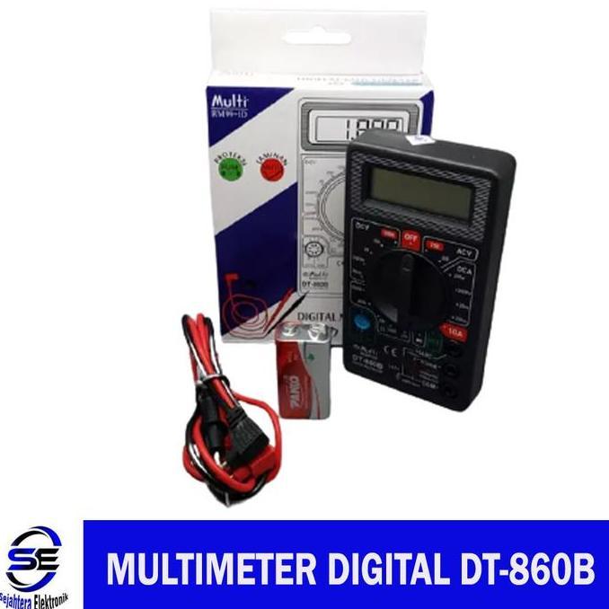 DT-860B DIGITAL MULTIMETER GRATIS BATERAI-MULTI DT860B-MULTITESTER