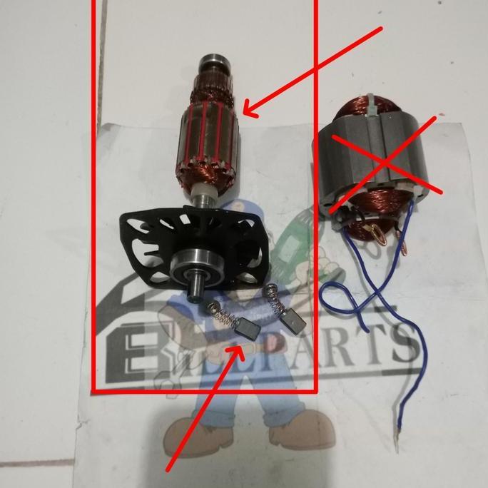 {{{{}}] Armature stator SH-05 gerinda tangan Mailtank SH-01 slepan angker carbon brush SH05 rotor Sh