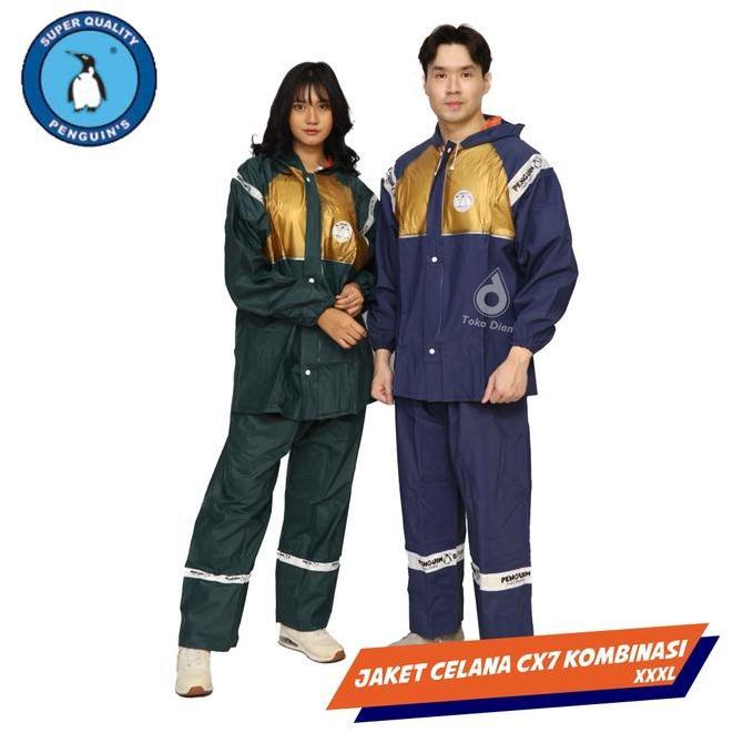 Jas Hujan Penguin Jaket Celana CX-7 Kombinasi XXXL