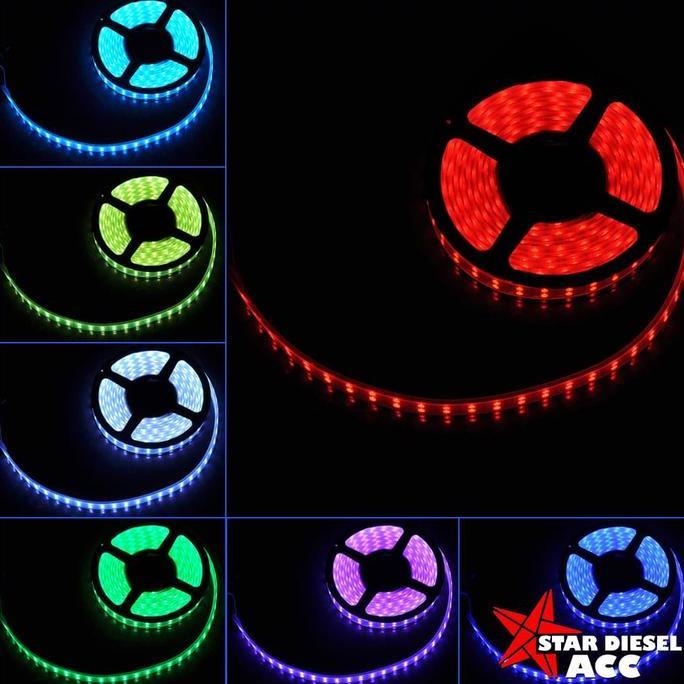 TERBARU - LAMPU LED STRIP 5 METER RGB 24VOLT PLUS REMOTE