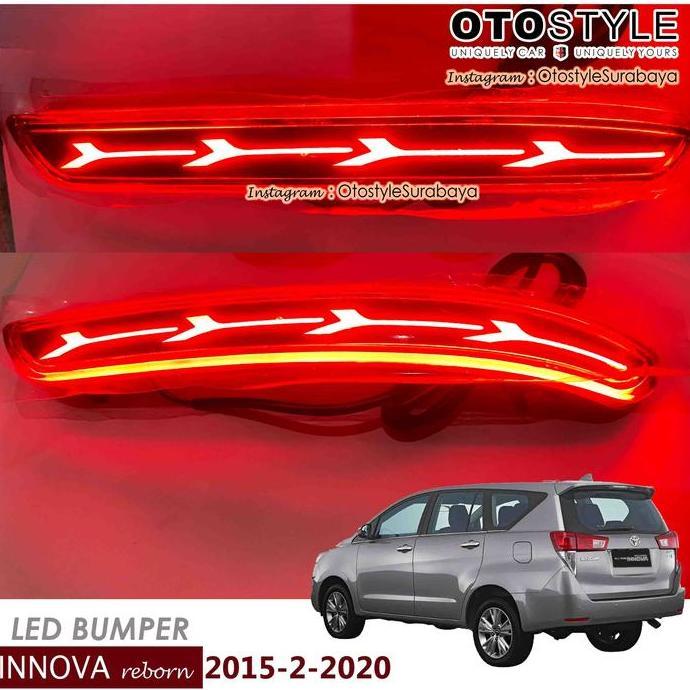 TERBARU - LED Bumper Innova Reborn 2015 - 2018 - Reflektor Bumper Belakang