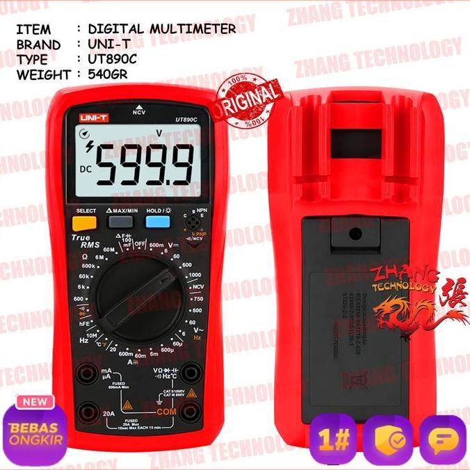 Multitester Avometer Digital UNI-T UT890C+ UT890C UT890 C UT 890C 890