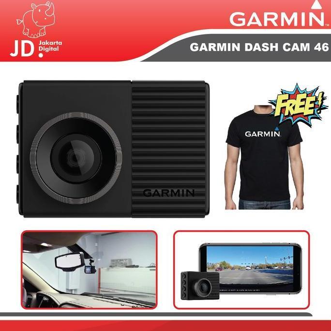 Garmin Dash Cam 46 1080p Dash Cam with 140-degree Field of View