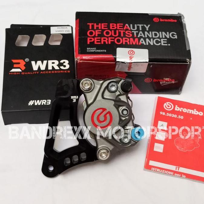 Promo Kaliper Brembo 2 P Original+Braket disc 260mm Vario 150-Vario 125 COD