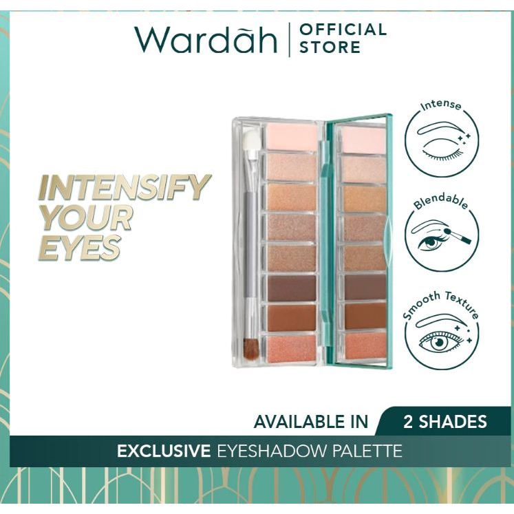 Wardah Exclusive Eyeshadow Palette 10G / Wardah Eyeshadow