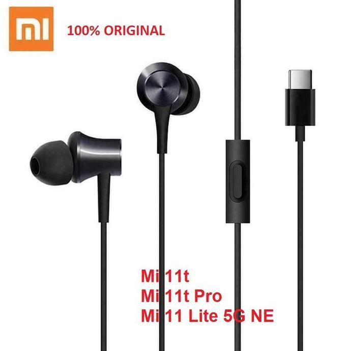 DF135 - Headset Earphone XIAOMI Mi11t Mi 11t Pro 11 Lite 5G NE Type-C Original