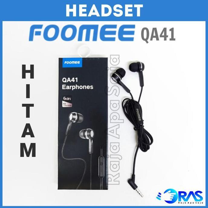 DF67 >> HEADSET FOOMEE QA41 Full Bass - Earphone Hetset Handset Hendset Henset