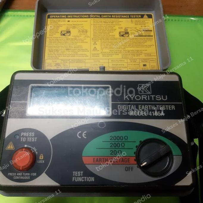 kyoritsu 4105a earth tester