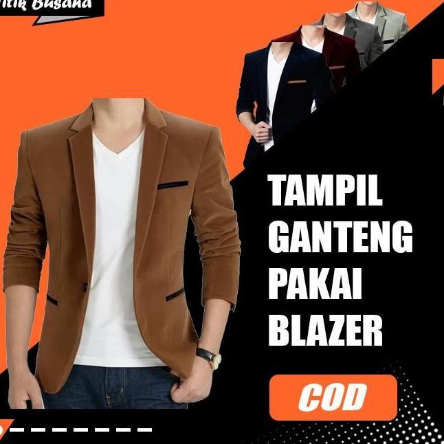 Blazer Pria Korea Willy Jas Blazer Cowok Pria Slim Fit Keren