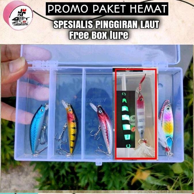 Micro Jig 10 Gram + Minnow Sinking Lure Pancing