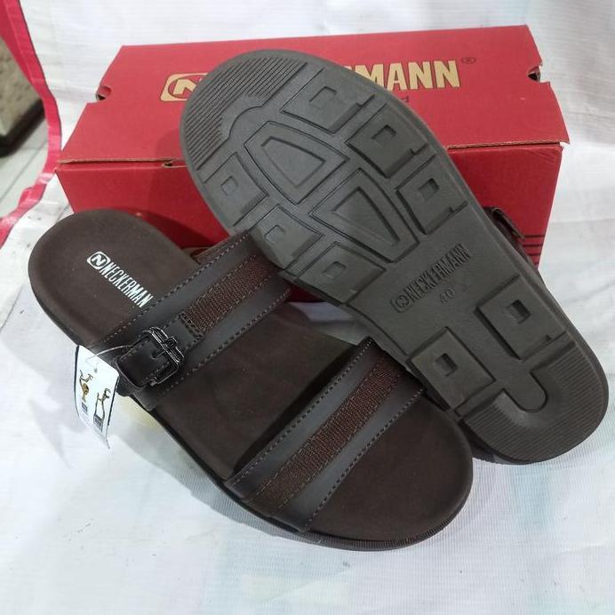 New  sandal pria slempang 2 Neckermann madison-662 original coklat