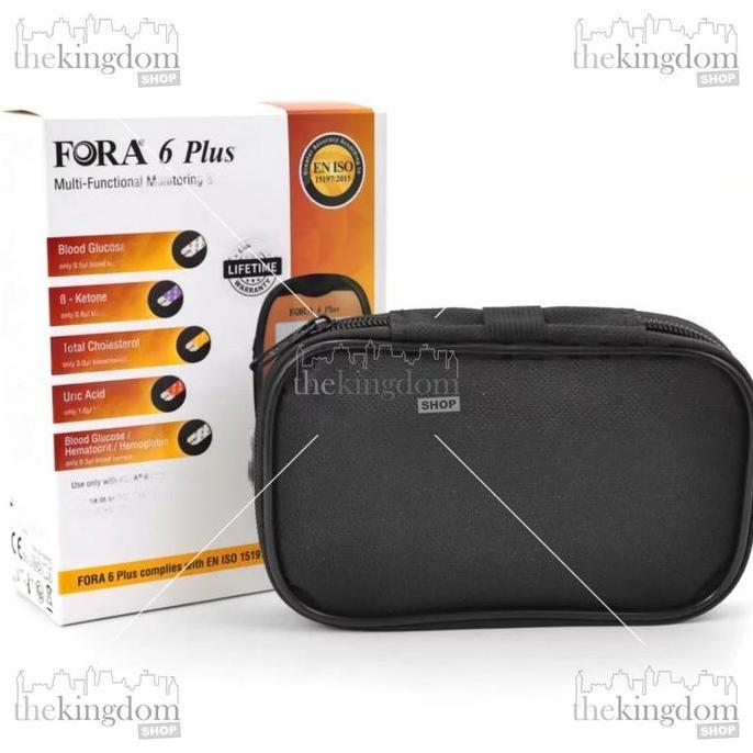 SAMRUAY Fora 6 Plus 6in1 Alat Cek Gula Kolesterol Asam Urat Hemoglobin Hb Hematokrit Hct Ketone Keto