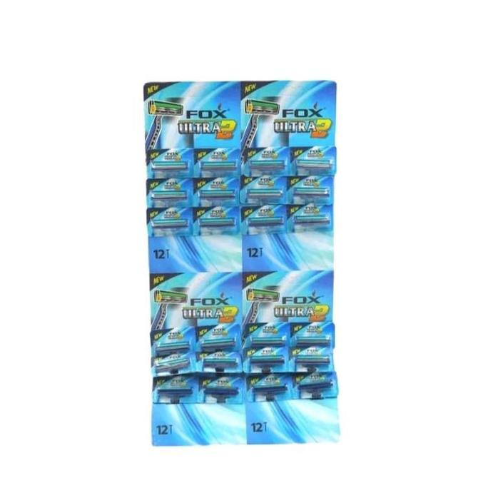{ 24 pcs}Pisau Cukur Jenggot/Kerokan jenggot  Biru Plus
