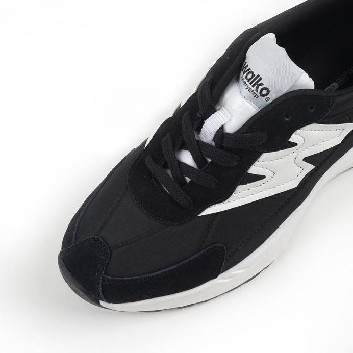 New  Walko - Sepatu Sneakers Pria Casual Esprit Classic Black