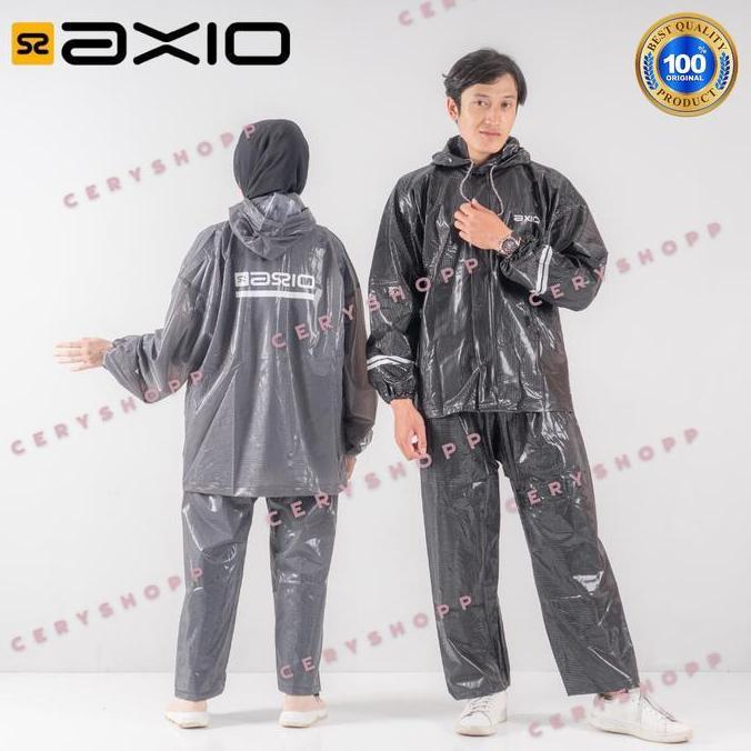 jas hujan axio karet carbon original [terbaik]