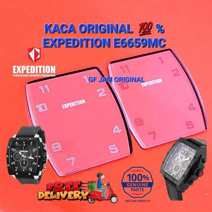 KACA JAM TANGAN EXPEDITION E6659 E 6659 ORIGINAL 100% PART DIJAMIN