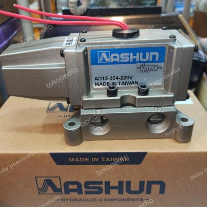 Promo Solenoid Valve 5/2 Way Ad15-304 220Vac Ashun Cod