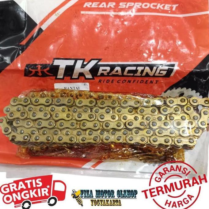 (ORIGINAL) RANTAI RANTE TK RACING 420 420H 104L GOLD EMAS ORIGINAL RANTAI TK RACING GOLD EMAS 420H 4