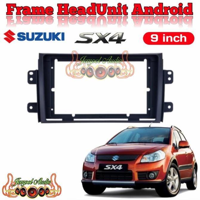Frame Head Unit Android 9 Inch Suzuki SX4(X-OVER)