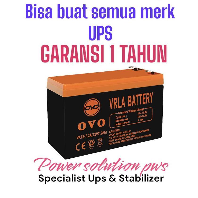 Battery aki accu kering ups 12v 7ah 12v 7.2Ah