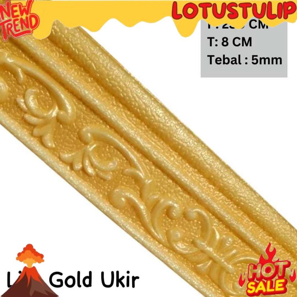 New Wall Border List Wallborder Foam 3D Wallpaper List Foam Stiker Dinding List Dinding 3D 2.3 Meter