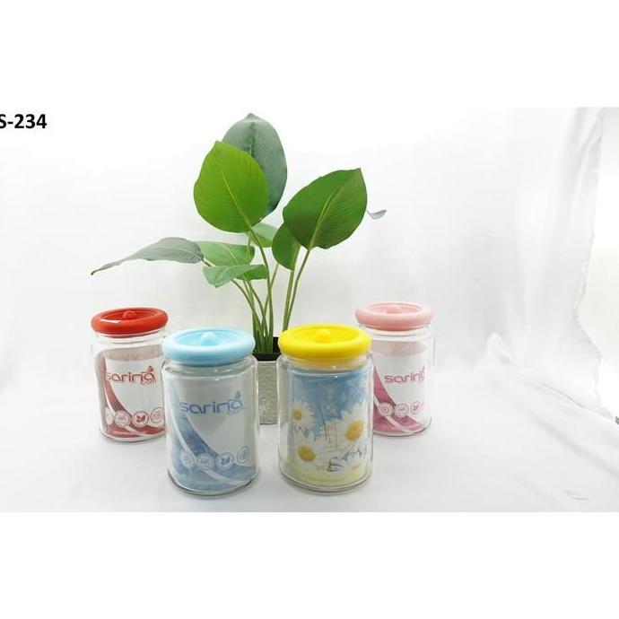 HIMIKO VACUUM LID JAR / TOPLES KACA KEDAP UDARA 1500ml 1500cc Kode S-234