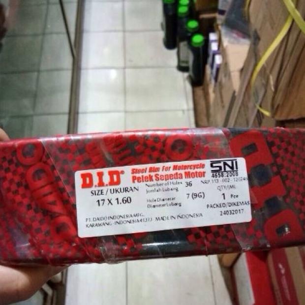 Velg DID Hitam Ring 17 Ukuran 160