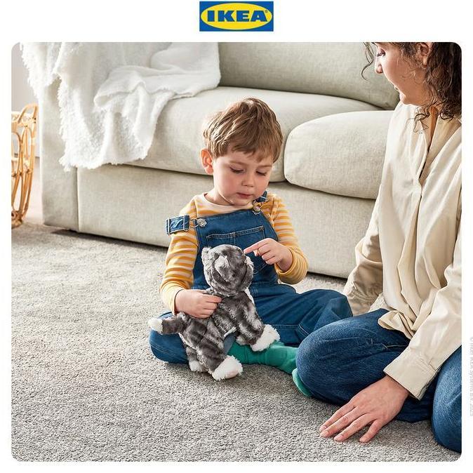 IKEA LILLEPLUTT Boneka Kucing 26 cm Bahan Poliester