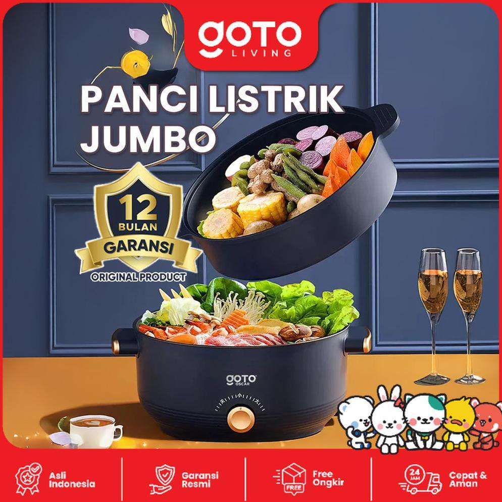 Goto Oscar Panci Listrik Elektrik Fry Pan 3L Goreng Kukus Serbaguna