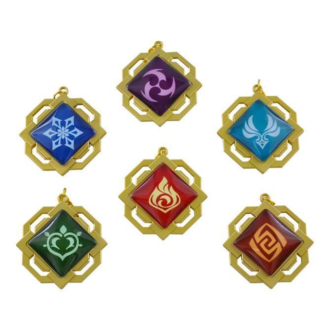 Genshin Impact Liyue Vision Metal Keychain
