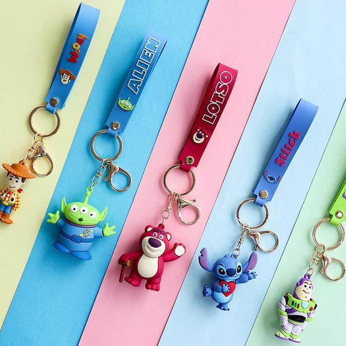 GANTUNGAN KUNCI/KEYCHAIN DISNEY B LOTSO WOODY STITCH ALIEN BUZZ