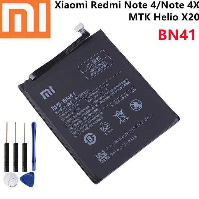 Baterai Original 100% Xiaomi redmi note 4 / 4X BN41