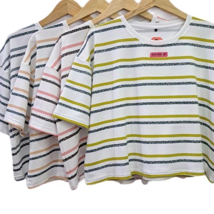 Special Crop Top Jumbo Oversize 3Salur lembut Babyterry Halus ld120 hingga Ld140 wanita jumbo adem n