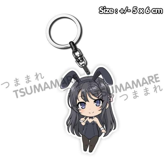 Gantungan Kunci Acrylic Seishun Buta Yarou : Mai Sakurajima