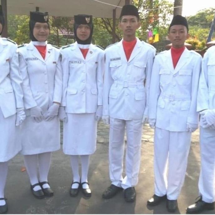 seragam paskibra satu set/ baju paskibra