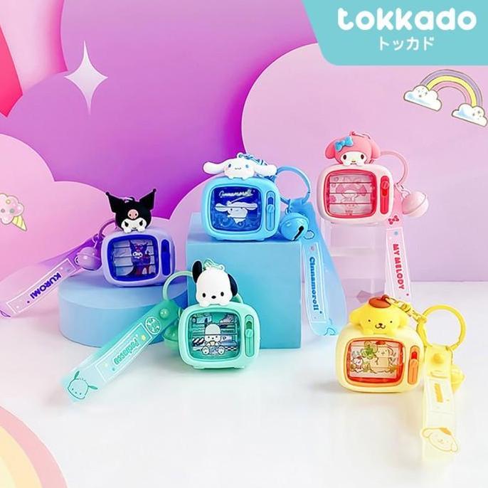 TOKKADO Sanrio TV Keychain Gantungan Kunci Karakter Televisi Mini Lucu