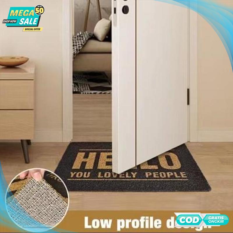 Terbaik Keset / Keset Outdoor / Keset Kaki Bihun / Keset Teras / Keset Teras Rumah Depan / 40x60 cm 