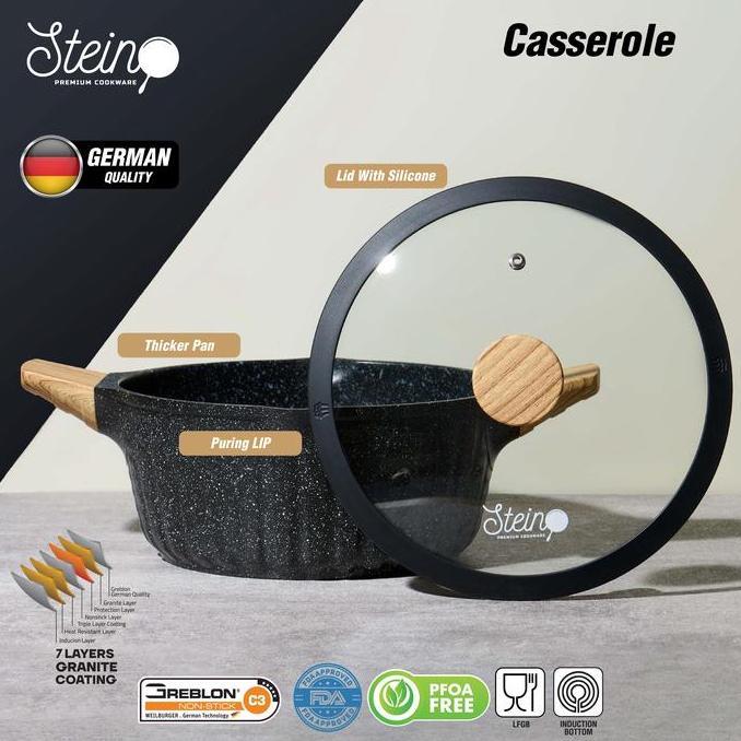 STEIN Cookware Diamond 2 Set | Set Panci Wajan 8in1