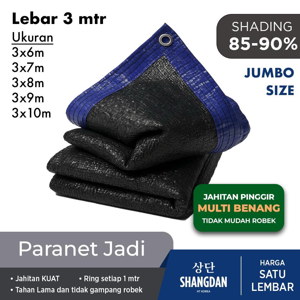 Jaring Paranet Anti Uv 90% Grade A Lebar 3 Meter Merk Shangdan Ukuran Jumbo Premium