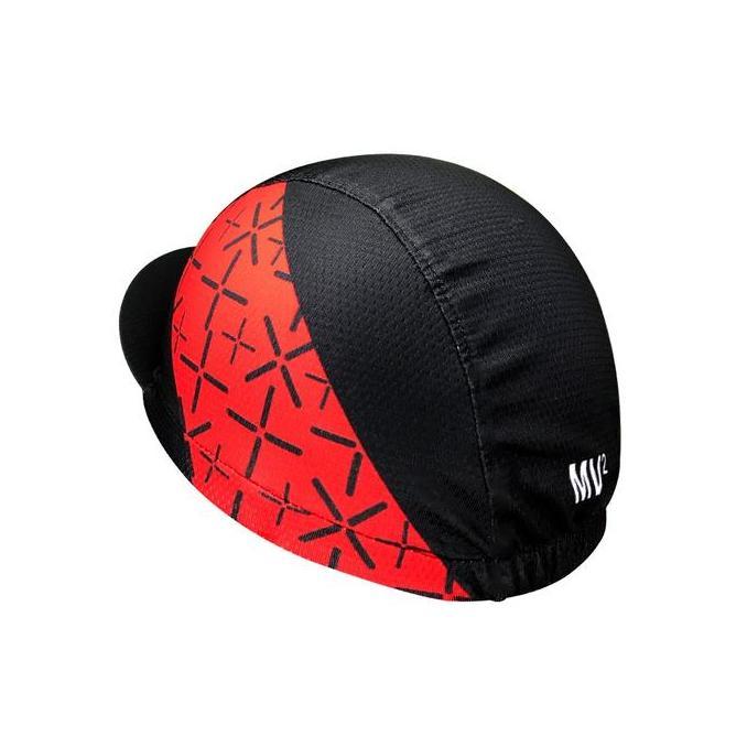 MV2 2021 CYCLING CAP - TOPI SEPEDA BATIK SHAWL RED ON BLACK