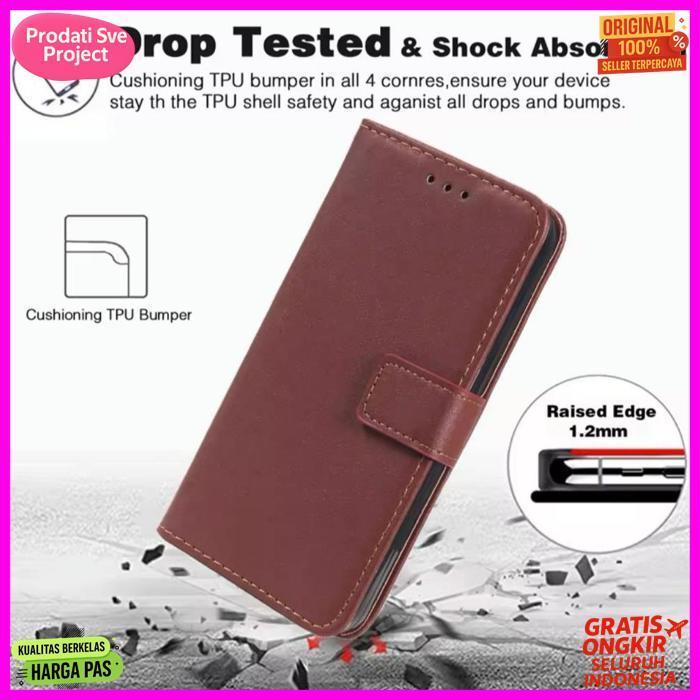 Original Oppo A3S A3X A5I A5S A5X A15S A77S A1K A11K A16K A17K A16E Casing Flip Cover Dompet Kulit C