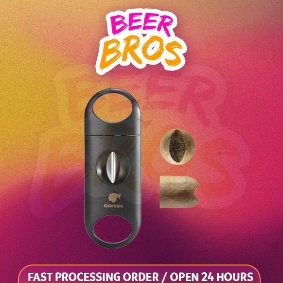 Pemotong Cerutu Cigar Cutter Guillotine V-Cut