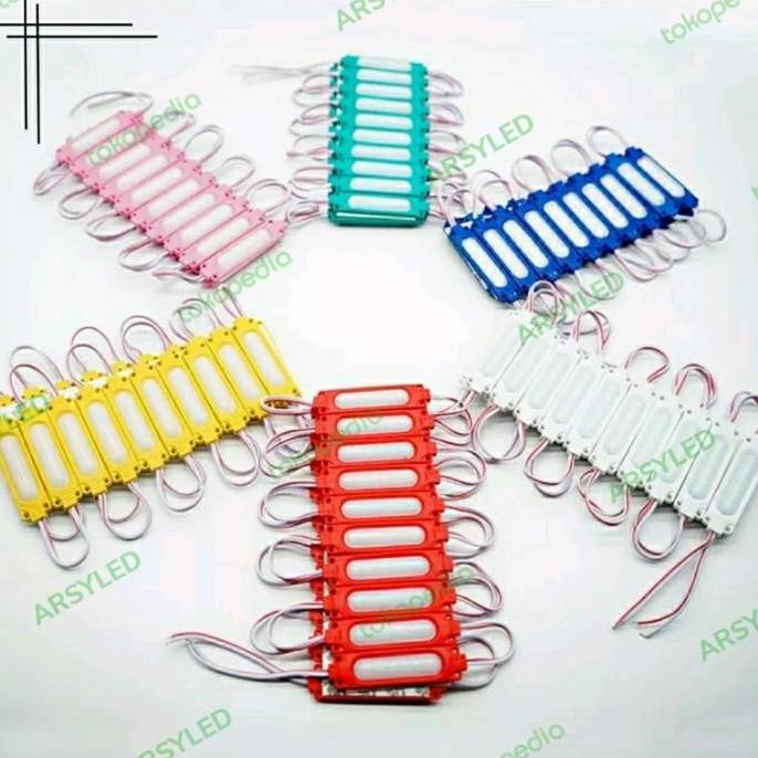 Lampu KOLONG MOTOR Led Modul COB 6 mata 12v 2.5 watt waterproof Kabel Motorcycle