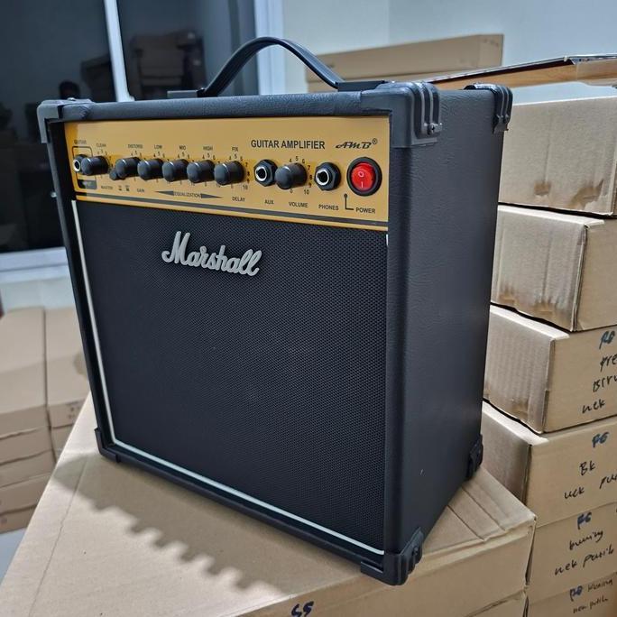 Ampli gitar elektrik efek distorsi dan delay mantap