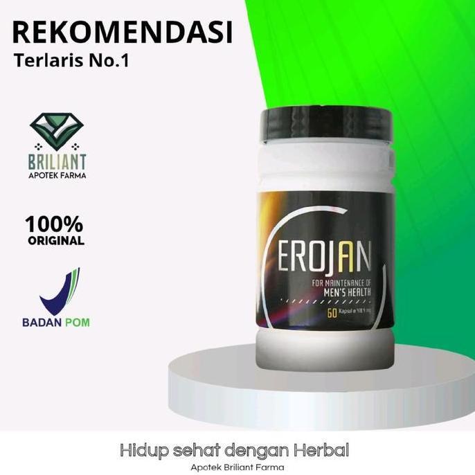 Erojan Suplemen Herbal Pria Dewasa untuk Stamina & Vitalitas