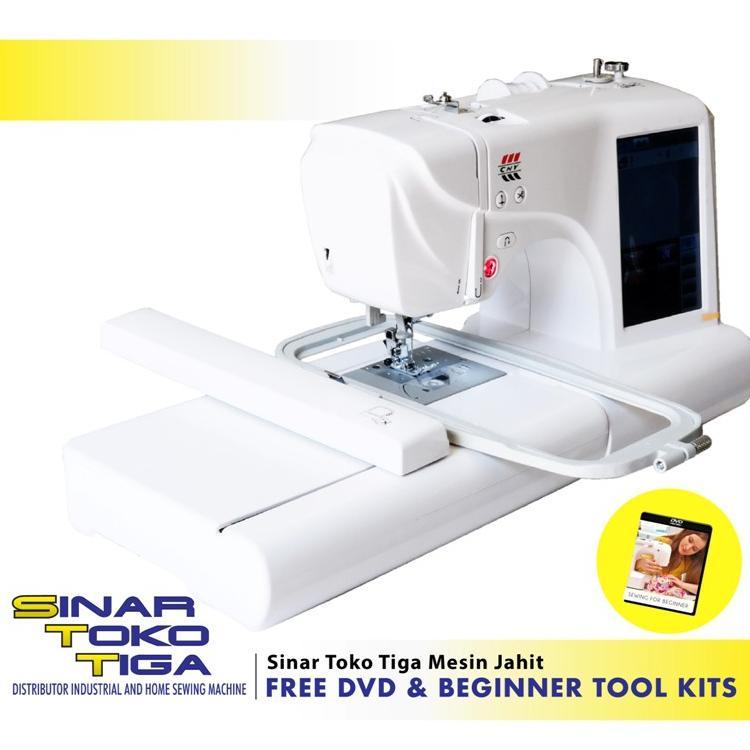 MESIN BORDIR KOMPUTER + JAHIT CNY E960 PORTABLE OTOMATIS E 960