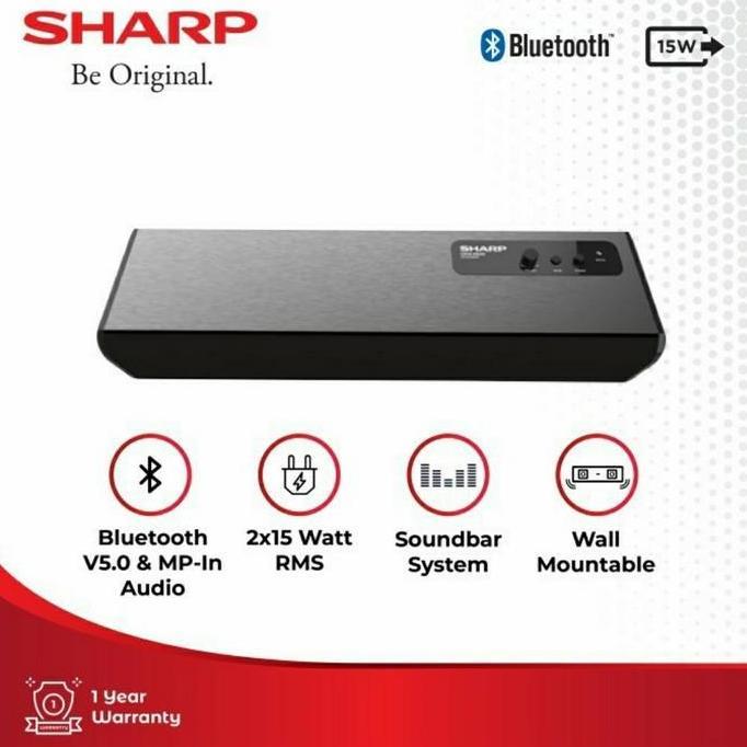 Soundbar Sharp CBOX-SBT300BL | Speaker aktif bluetooth sound bar tv