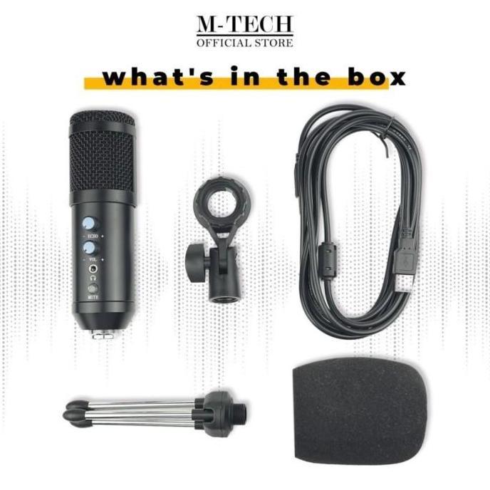 M-Tech MIC Microphone Condenser UK100 with Noise Cancelling [terbaik]