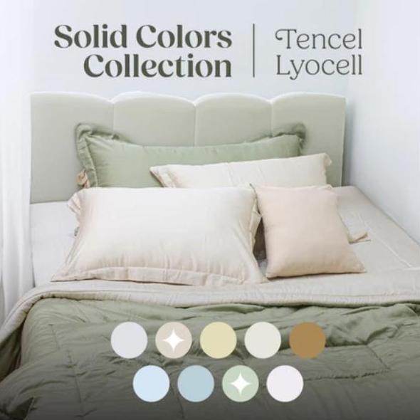 Sprei / Bedcover Serat Bambu Organic Sutra Lyocell Polos